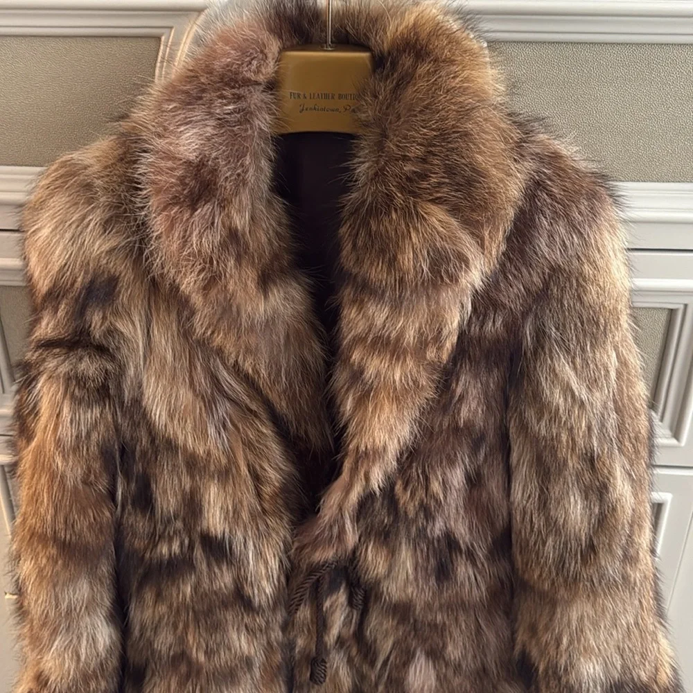 Luxurious Brown Fur Jacket - **REAL FUR** - Picture 3 of 14